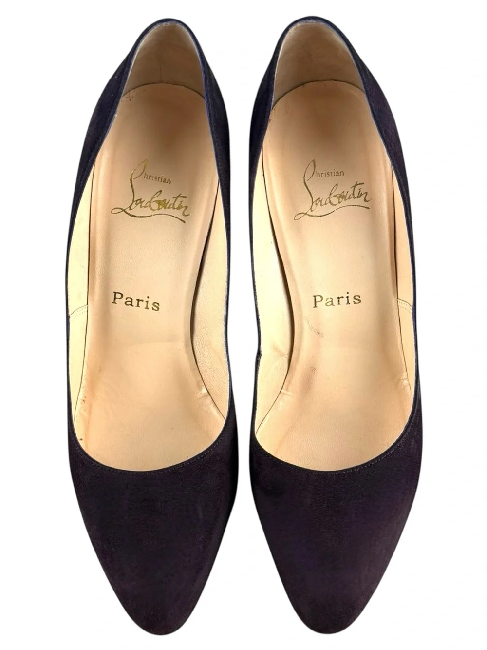 Christian Louboutin Plum Suede Pumps – Size 40.5